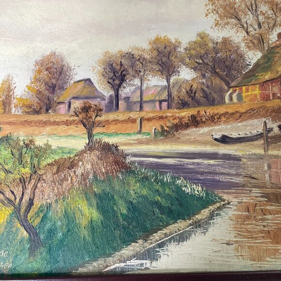 Vintage German Landscape Oil Painting Signed J Brade of Munchen Framed Art u - Picture 3 of 5